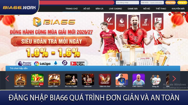 Đăng Nhập BIA66 Quá Trình Đơn Giản Và An Toàn